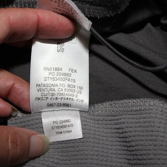 Patagonia Mens Adze Hybrid Jacket Gray on Gray Size Large Polartek Windblock - Picture 6 of 9